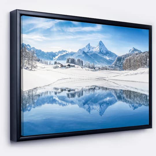 Designart - Icy Winter Mountain Alps